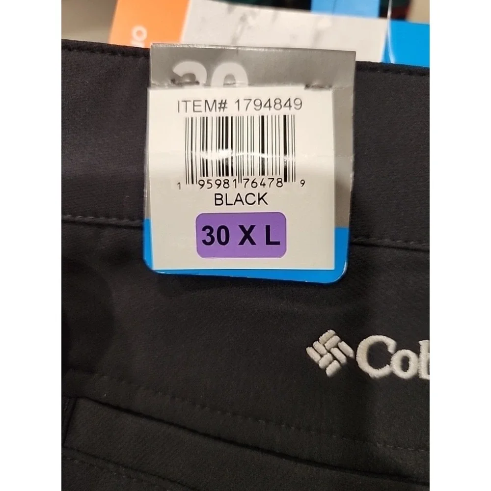 Columbia Pants‎ Men's Active Fit 5 pocket Pants 30W x 40L Black